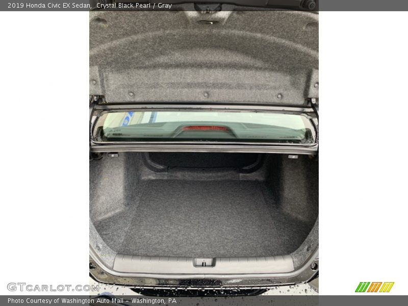Crystal Black Pearl / Gray 2019 Honda Civic EX Sedan