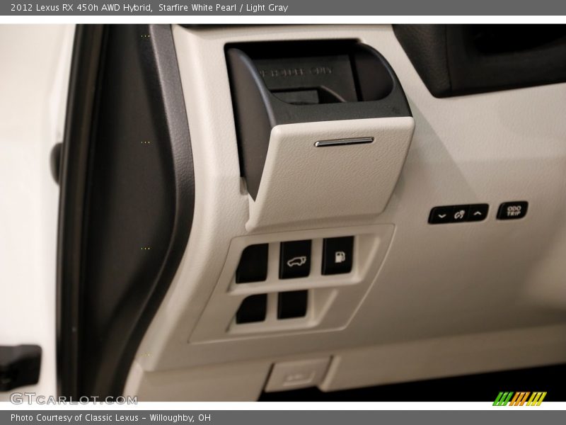 Starfire White Pearl / Light Gray 2012 Lexus RX 450h AWD Hybrid