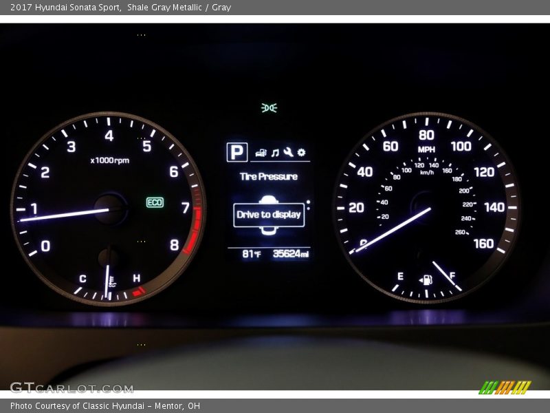 Shale Gray Metallic / Gray 2017 Hyundai Sonata Sport