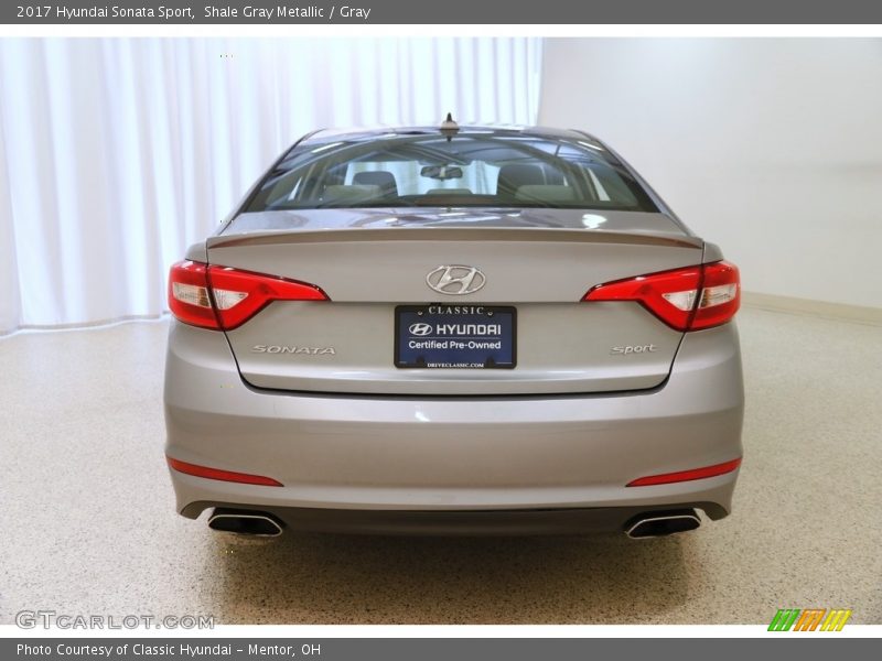 Shale Gray Metallic / Gray 2017 Hyundai Sonata Sport