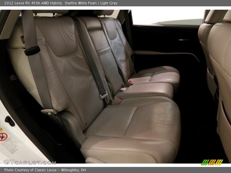 Starfire White Pearl / Light Gray 2012 Lexus RX 450h AWD Hybrid