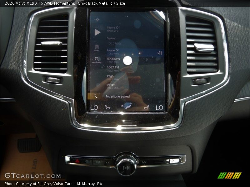 Onyx Black Metallic / Slate 2020 Volvo XC90 T6 AWD Momentum