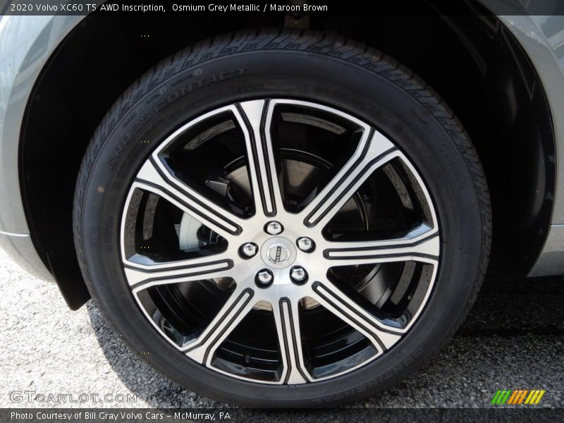 Osmium Grey Metallic / Maroon Brown 2020 Volvo XC60 T5 AWD Inscription