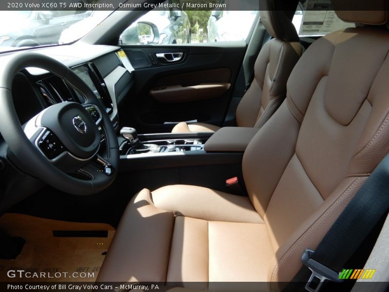 2020 XC60 T5 AWD Inscription Maroon Brown Interior
