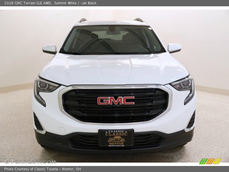 Summit White / ­Jet Black 2018 GMC Terrain SLE AWD