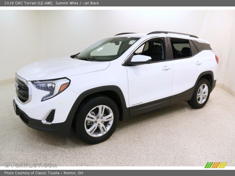 Summit White / ­Jet Black 2018 GMC Terrain SLE AWD