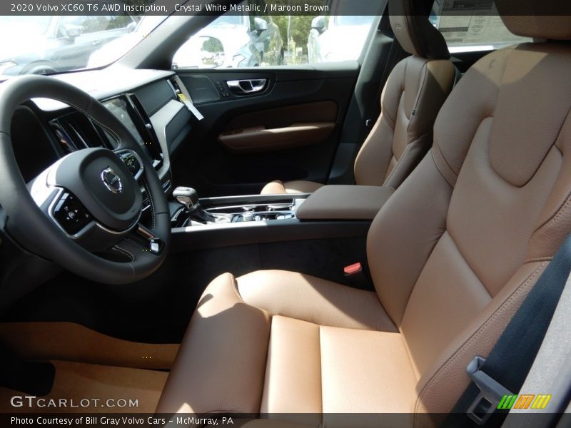  2020 XC60 T6 AWD Inscription Maroon Brown Interior