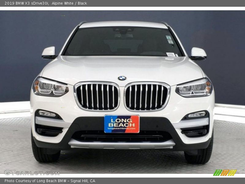 Alpine White / Black 2019 BMW X3 sDrive30i