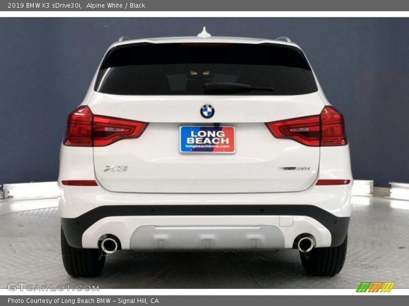 Alpine White / Black 2019 BMW X3 sDrive30i