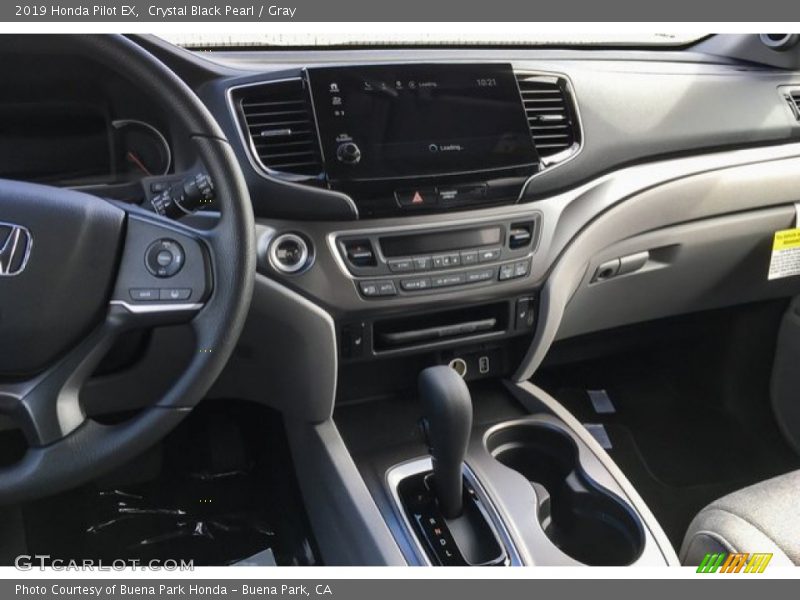 Crystal Black Pearl / Gray 2019 Honda Pilot EX