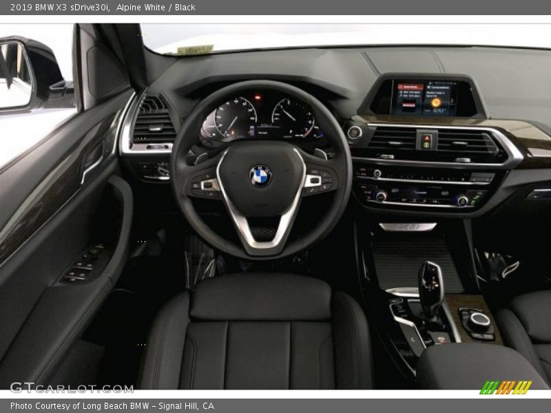 Alpine White / Black 2019 BMW X3 sDrive30i