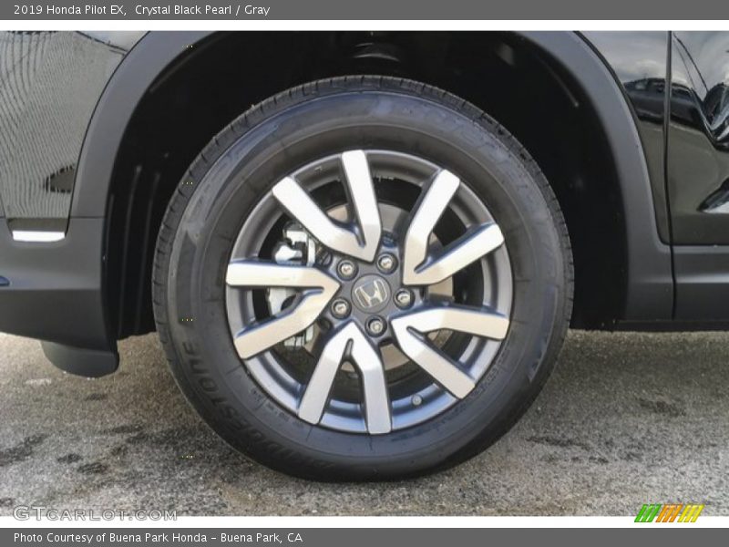 Crystal Black Pearl / Gray 2019 Honda Pilot EX