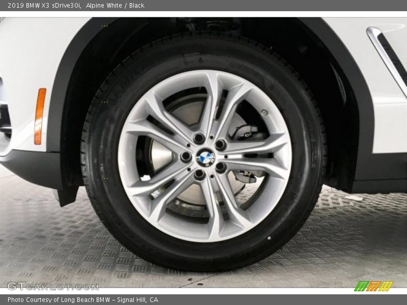 Alpine White / Black 2019 BMW X3 sDrive30i