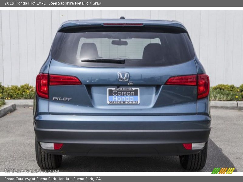 Steel Sapphire Metallic / Gray 2019 Honda Pilot EX-L