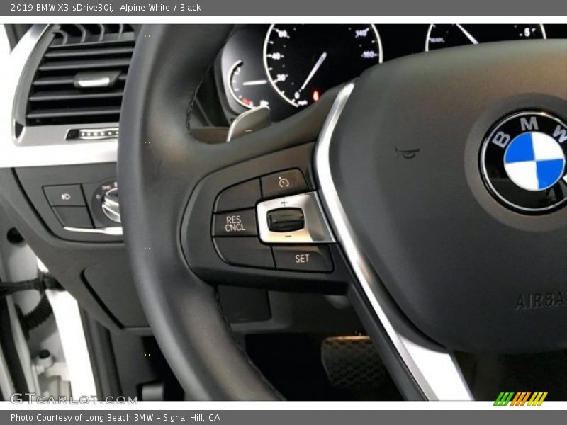 Alpine White / Black 2019 BMW X3 sDrive30i