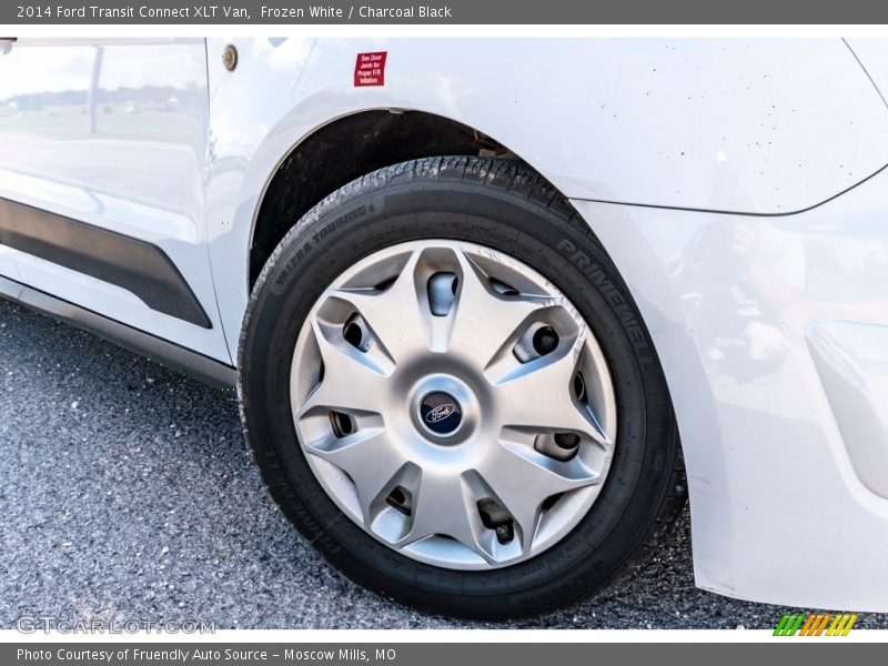 Frozen White / Charcoal Black 2014 Ford Transit Connect XLT Van