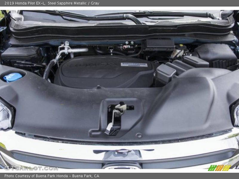 Steel Sapphire Metallic / Gray 2019 Honda Pilot EX-L
