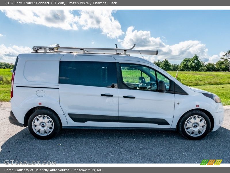 Frozen White / Charcoal Black 2014 Ford Transit Connect XLT Van