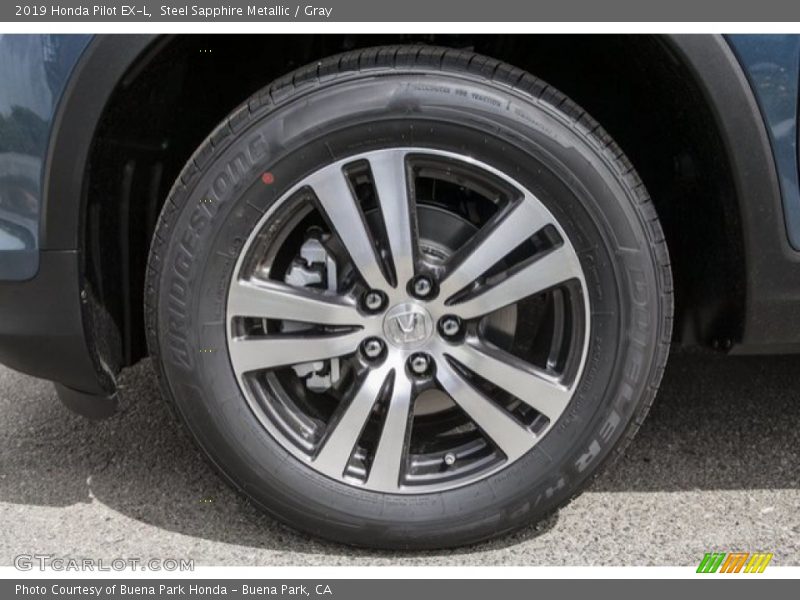 Steel Sapphire Metallic / Gray 2019 Honda Pilot EX-L
