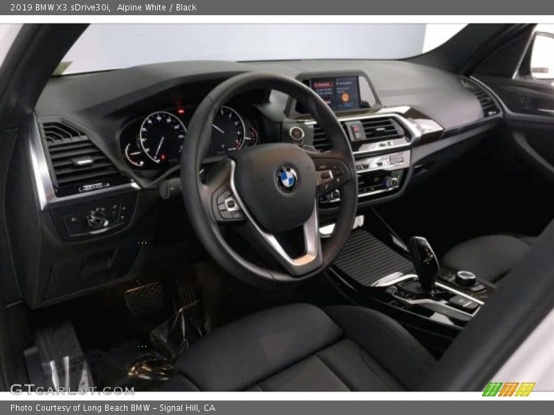 Alpine White / Black 2019 BMW X3 sDrive30i