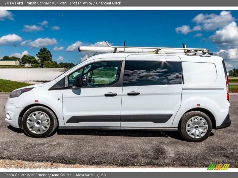 Frozen White / Charcoal Black 2014 Ford Transit Connect XLT Van