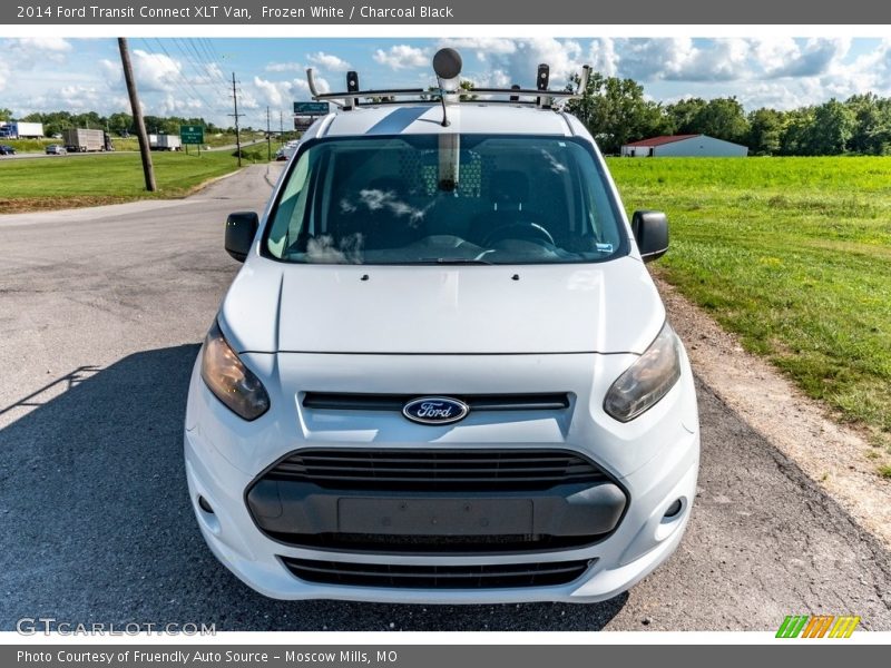 Frozen White / Charcoal Black 2014 Ford Transit Connect XLT Van