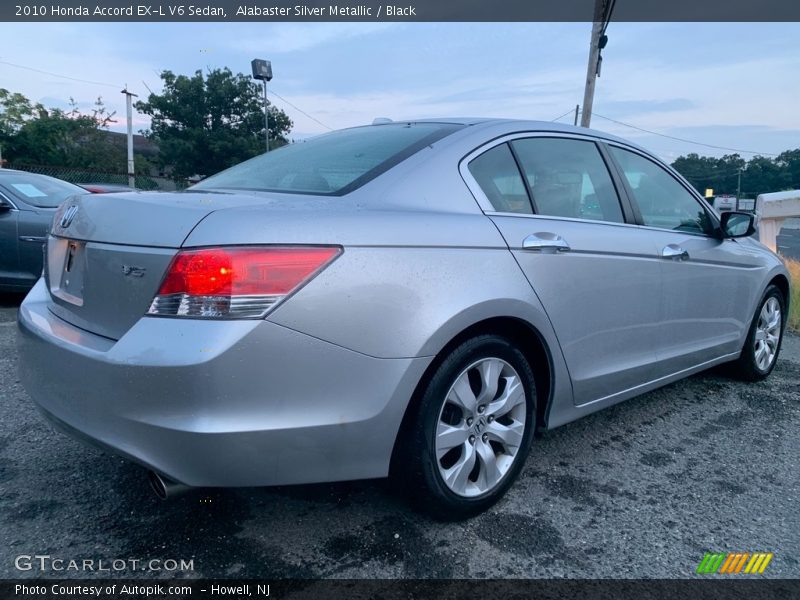 Alabaster Silver Metallic / Black 2010 Honda Accord EX-L V6 Sedan