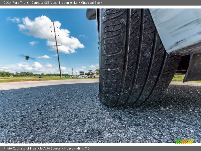 Frozen White / Charcoal Black 2014 Ford Transit Connect XLT Van