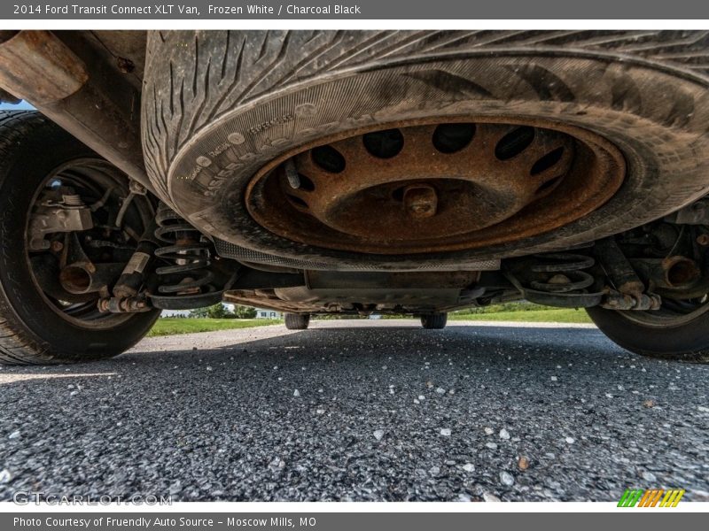 Frozen White / Charcoal Black 2014 Ford Transit Connect XLT Van