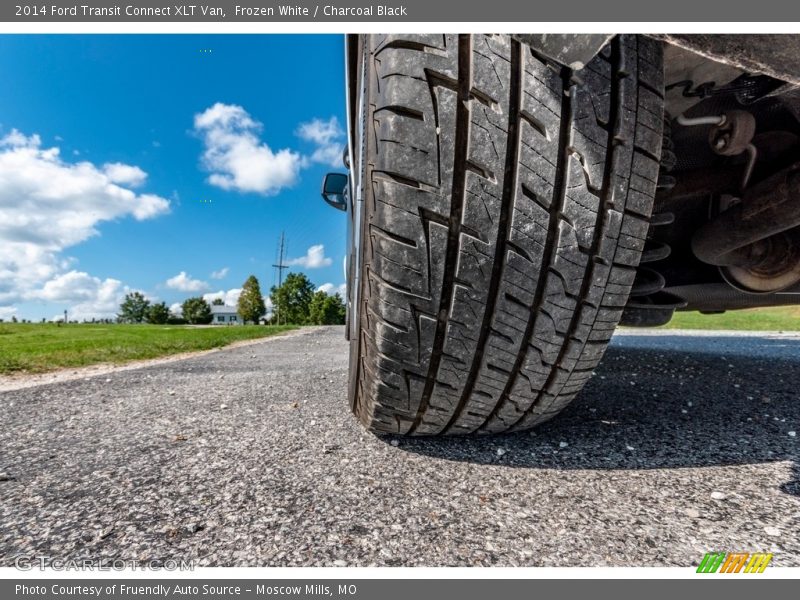 Frozen White / Charcoal Black 2014 Ford Transit Connect XLT Van