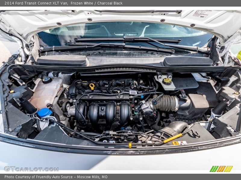 Frozen White / Charcoal Black 2014 Ford Transit Connect XLT Van