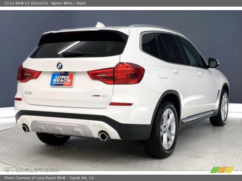 Alpine White / Black 2019 BMW X3 sDrive30i