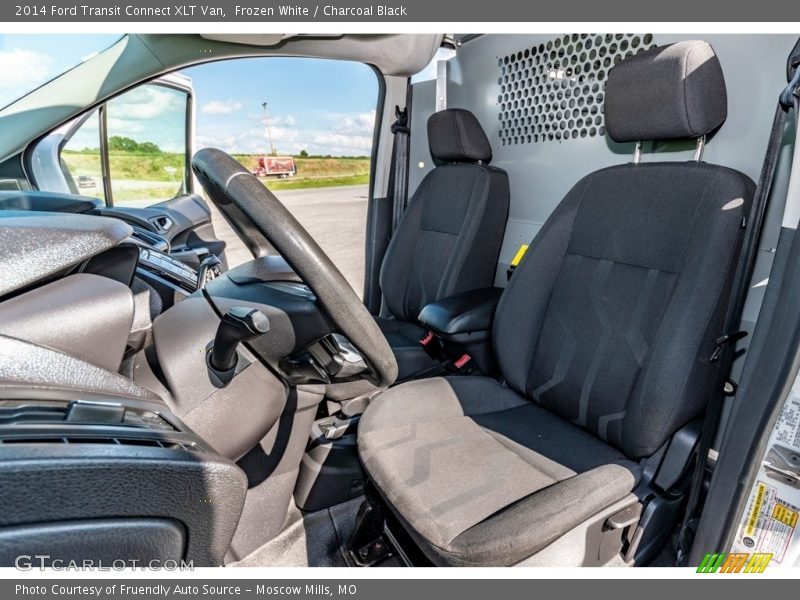 Frozen White / Charcoal Black 2014 Ford Transit Connect XLT Van