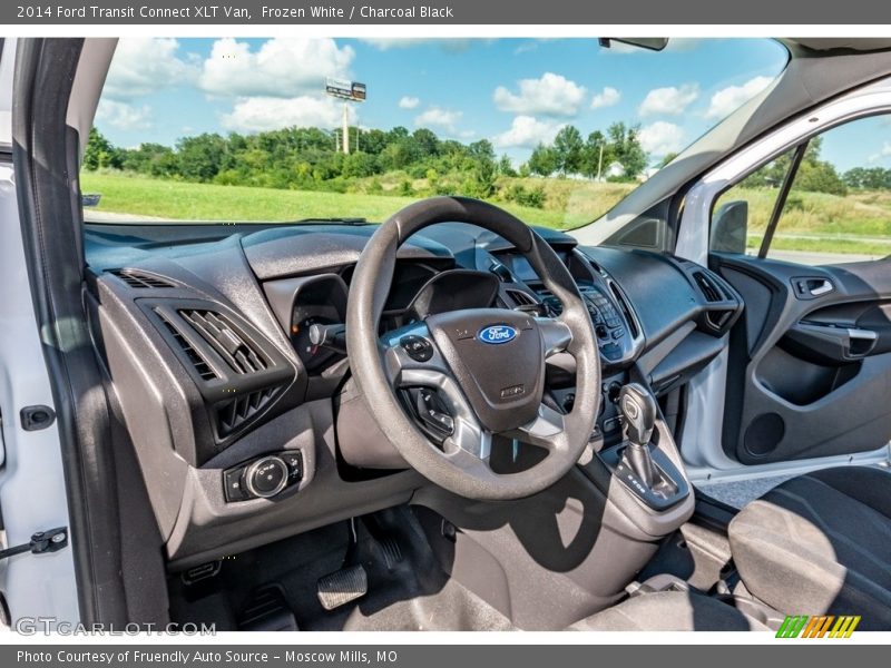 Frozen White / Charcoal Black 2014 Ford Transit Connect XLT Van