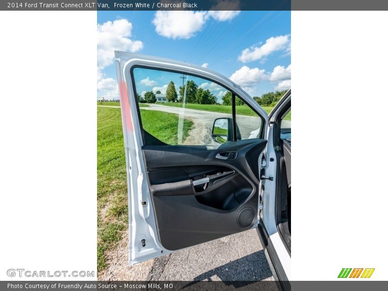Frozen White / Charcoal Black 2014 Ford Transit Connect XLT Van