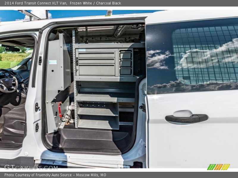 Frozen White / Charcoal Black 2014 Ford Transit Connect XLT Van
