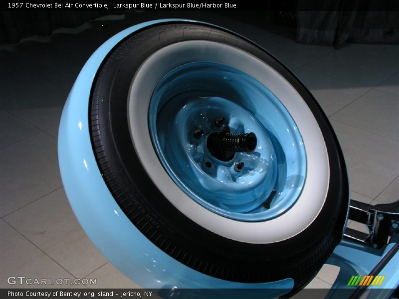 Larkspur Blue / Larkspur Blue/Harbor Blue 1957 Chevrolet Bel Air Convertible