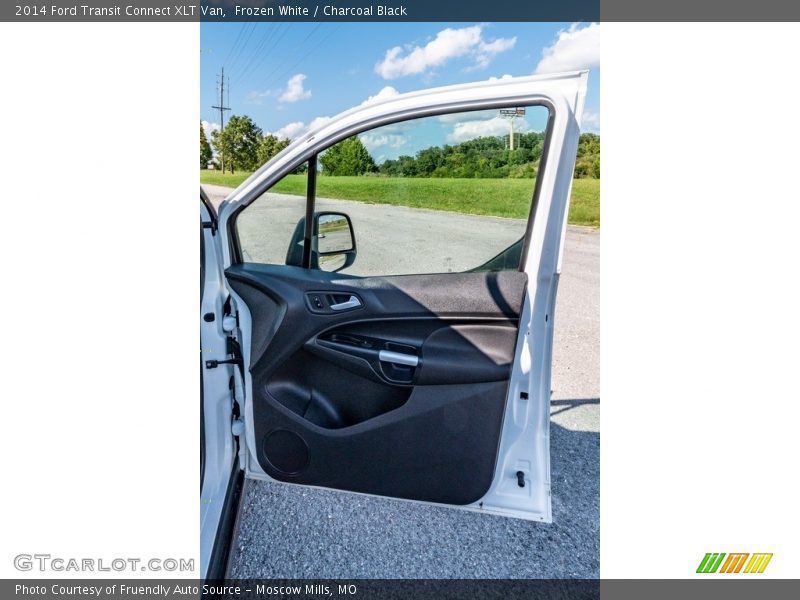 Frozen White / Charcoal Black 2014 Ford Transit Connect XLT Van
