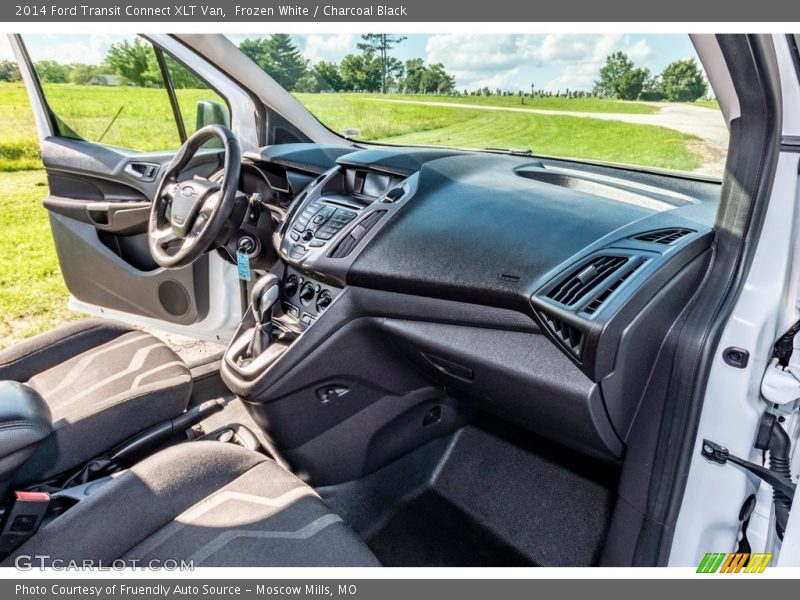 Frozen White / Charcoal Black 2014 Ford Transit Connect XLT Van