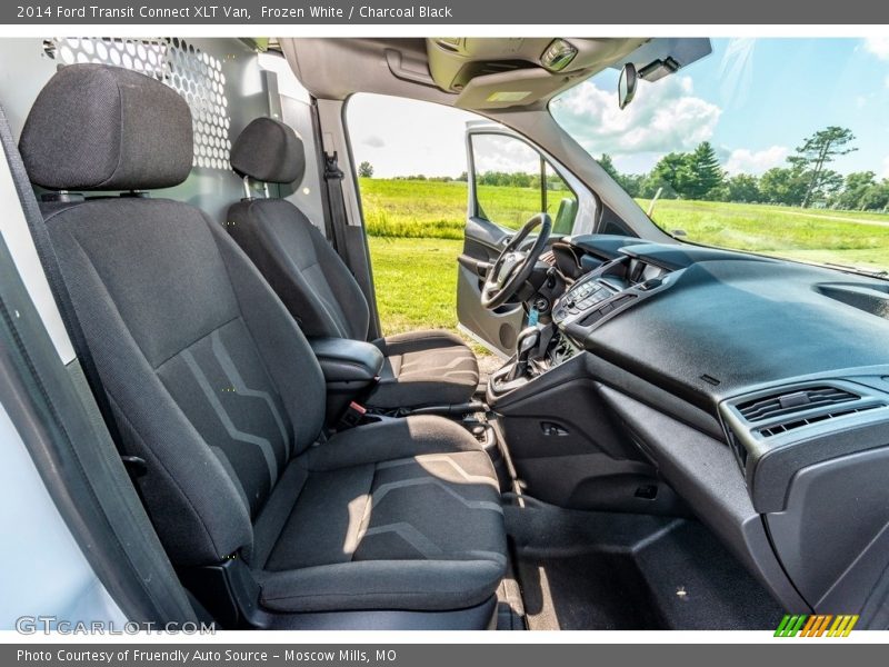 Frozen White / Charcoal Black 2014 Ford Transit Connect XLT Van