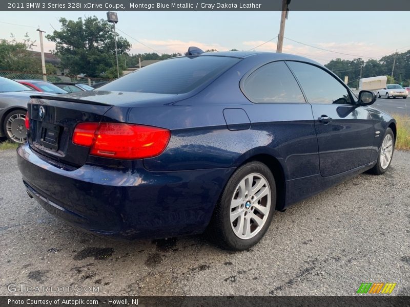 Montego Blue Metallic / Gray Dakota Leather 2011 BMW 3 Series 328i xDrive Coupe