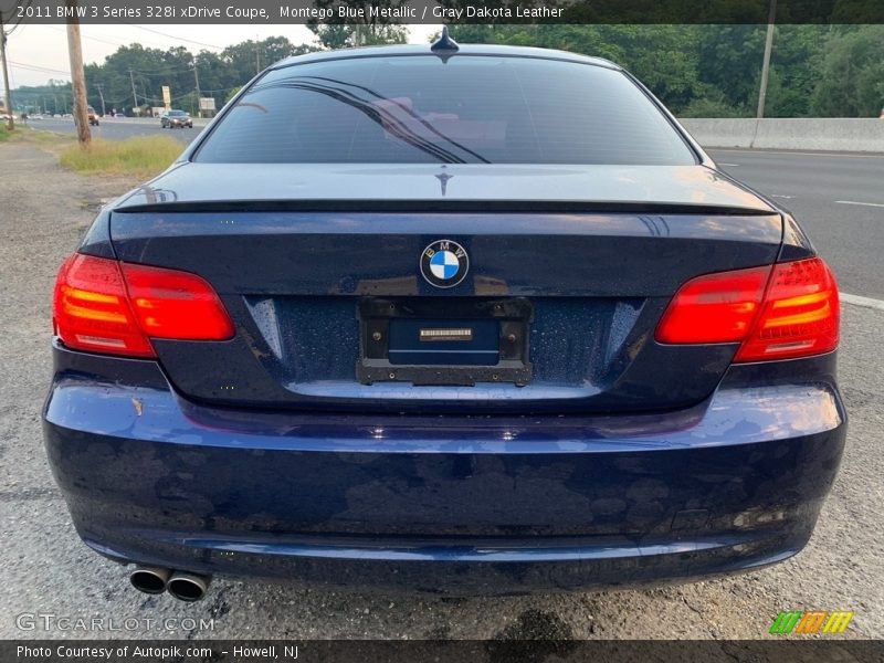 Montego Blue Metallic / Gray Dakota Leather 2011 BMW 3 Series 328i xDrive Coupe