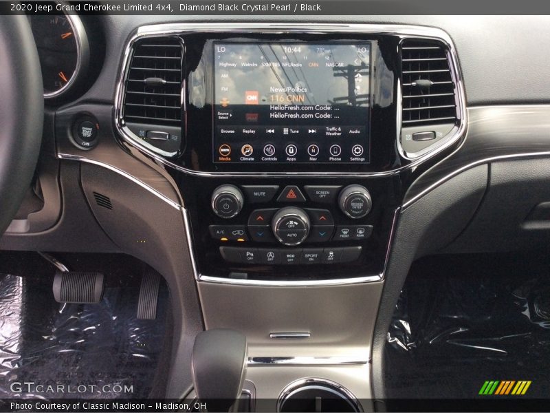 Controls of 2020 Grand Cherokee Limited 4x4