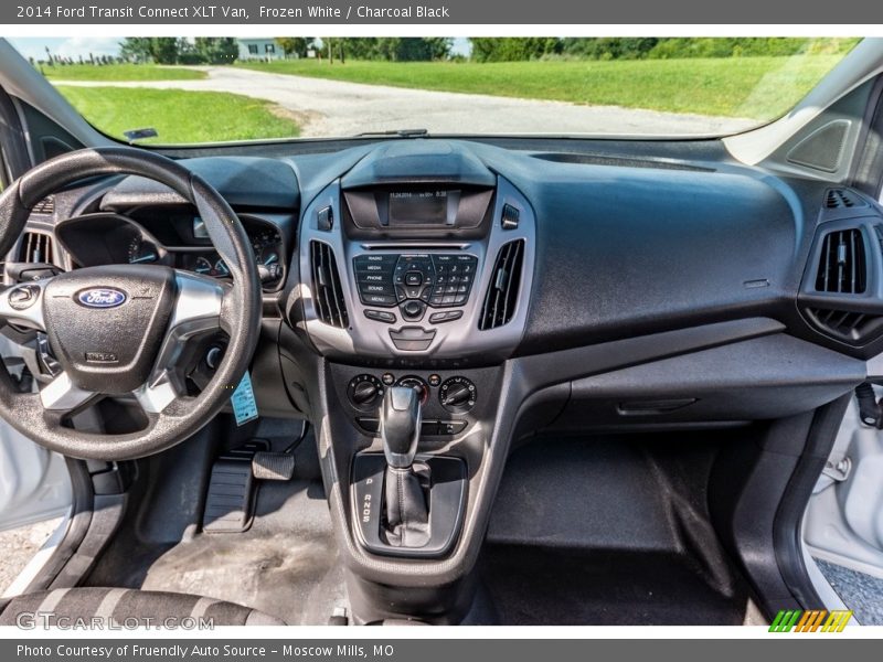Frozen White / Charcoal Black 2014 Ford Transit Connect XLT Van