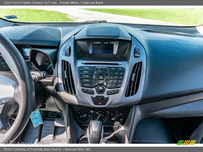 Frozen White / Charcoal Black 2014 Ford Transit Connect XLT Van