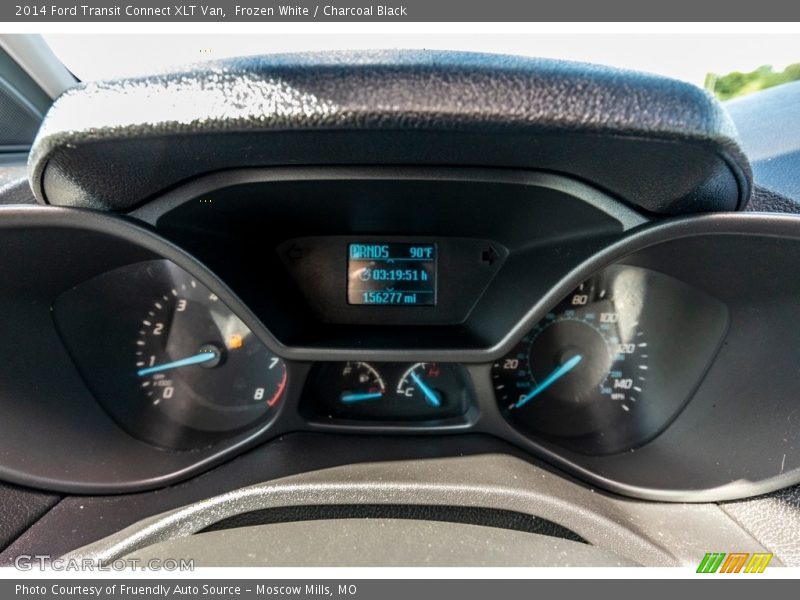 Frozen White / Charcoal Black 2014 Ford Transit Connect XLT Van