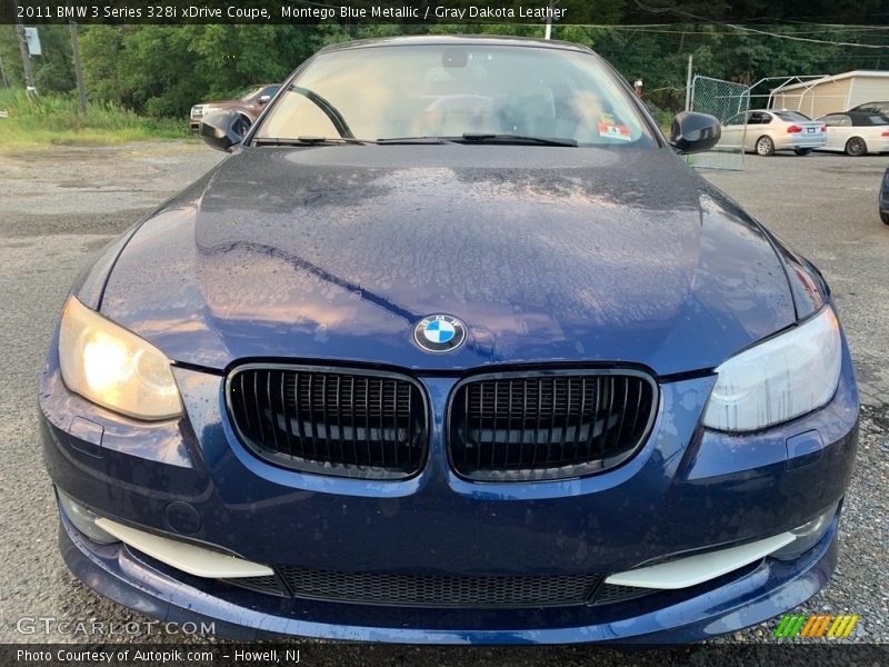 Montego Blue Metallic / Gray Dakota Leather 2011 BMW 3 Series 328i xDrive Coupe