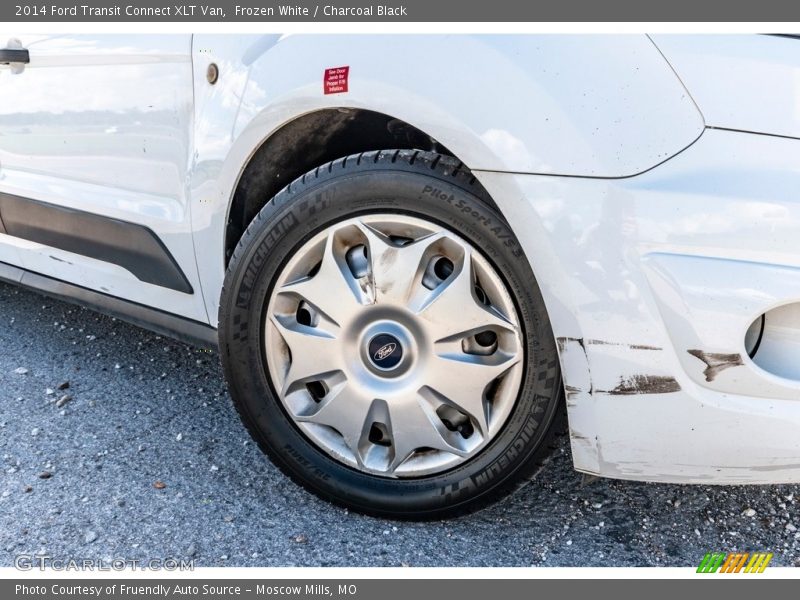 Frozen White / Charcoal Black 2014 Ford Transit Connect XLT Van