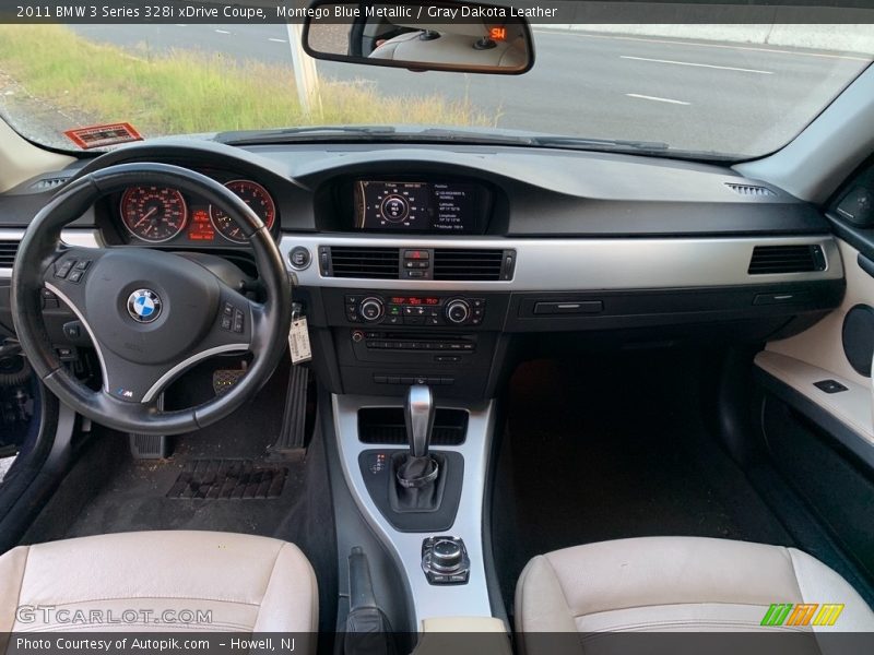 Montego Blue Metallic / Gray Dakota Leather 2011 BMW 3 Series 328i xDrive Coupe