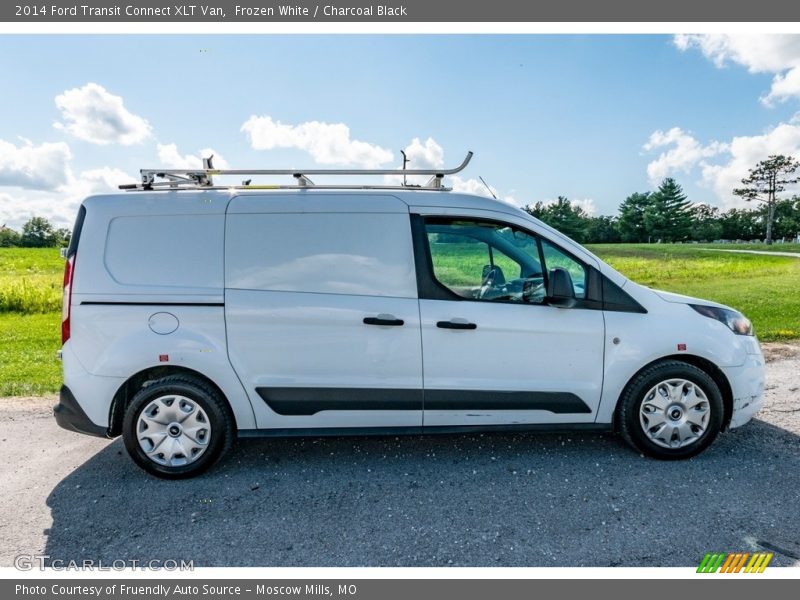 Frozen White / Charcoal Black 2014 Ford Transit Connect XLT Van
